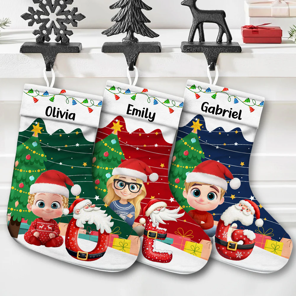 Snowbaby - Personalized Custom Christmas Stocking