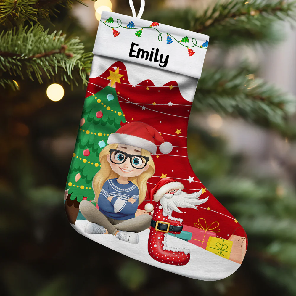 Snowbaby - Personalized Custom Christmas Stocking - Image 4
