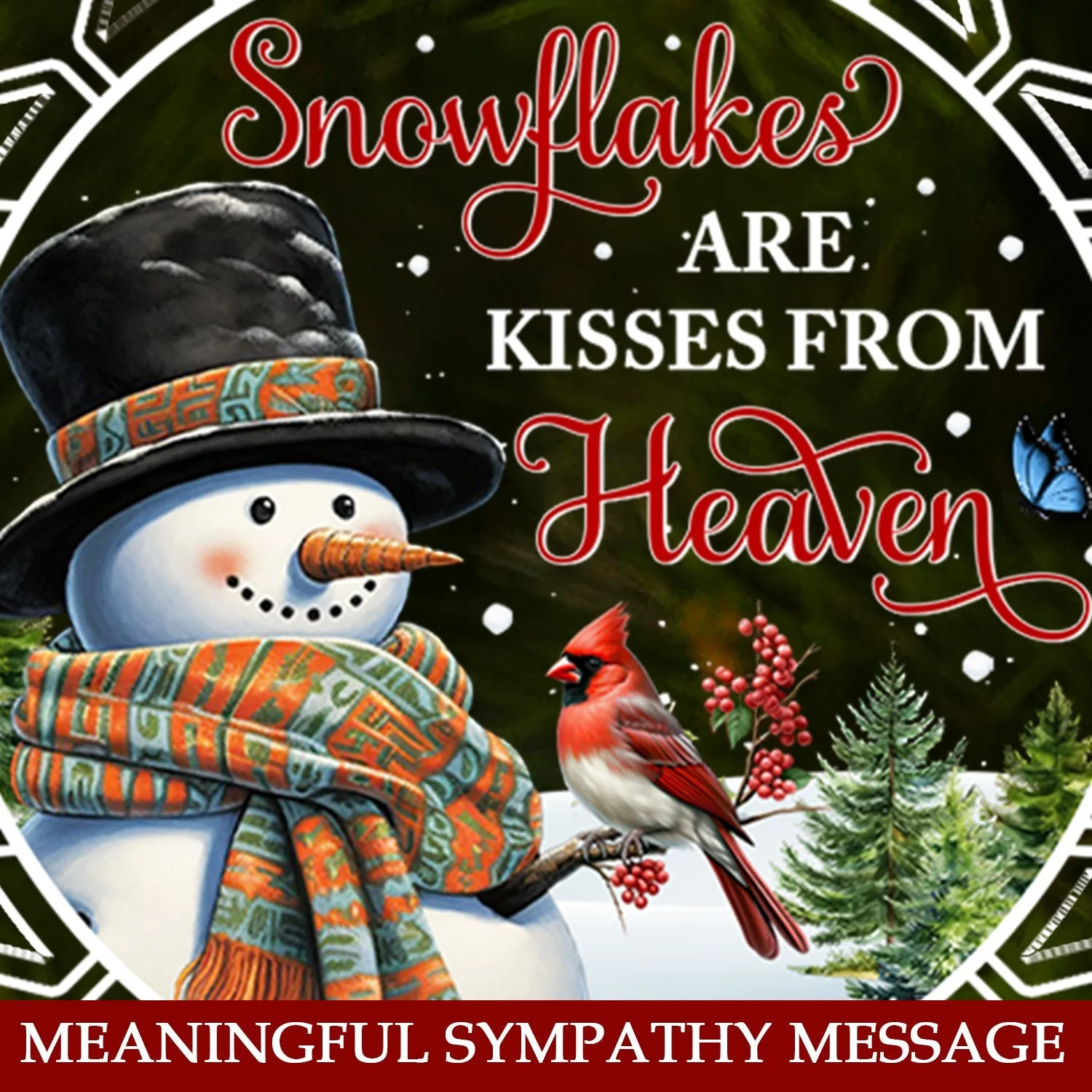 Snowflakes Kisses From Heaven - Acrylic Ornament - Image 3
