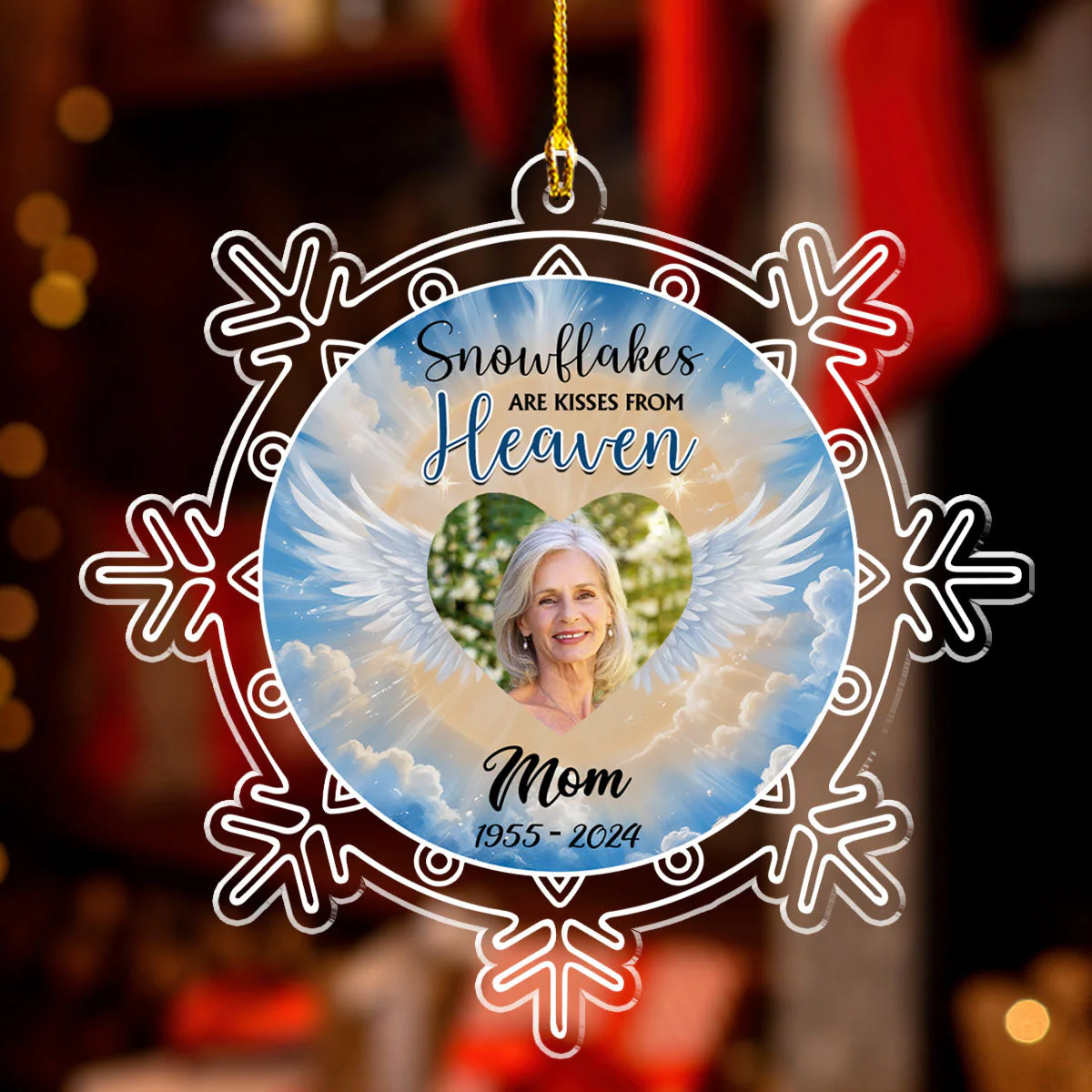 Snowflakes - Personalized Custom Acrylic Ornament - Image 3