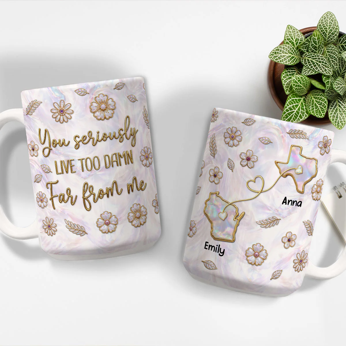 So Far From Me - Personalized Custom 3D Inflated Effect Mug - Image 5
