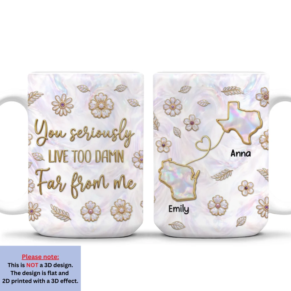 So Far From Me - Personalized Custom 3D Inflated Effect Mug - Image 8