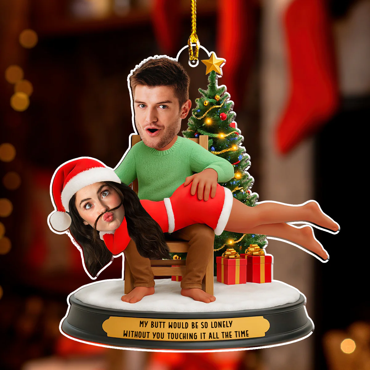 So Lonely Without You - Personalized Custom Acrylic Ornament - Image 2