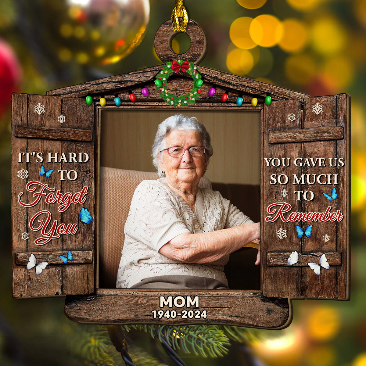 So Much To Remember - Personalized Custom Wood Ornament - Image 2