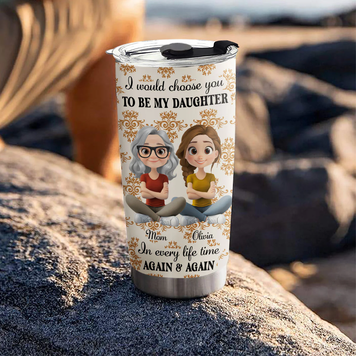 So Proud Of You My Daughter - Personalized Custom Tumbler - Image 4