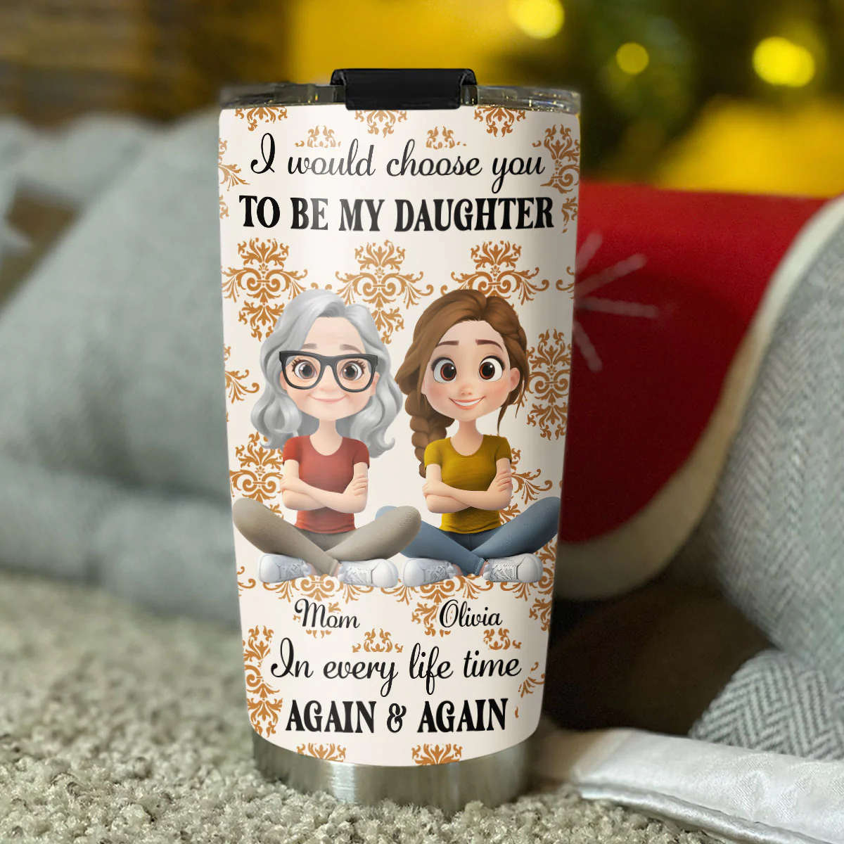 So Proud Of You My Daughter - Personalized Custom Tumbler - Image 5