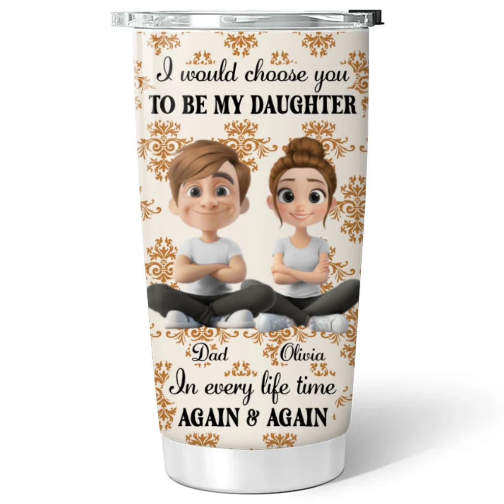 So Proud Of You My Daughter - Personalized Custom Tumbler - Image 6
