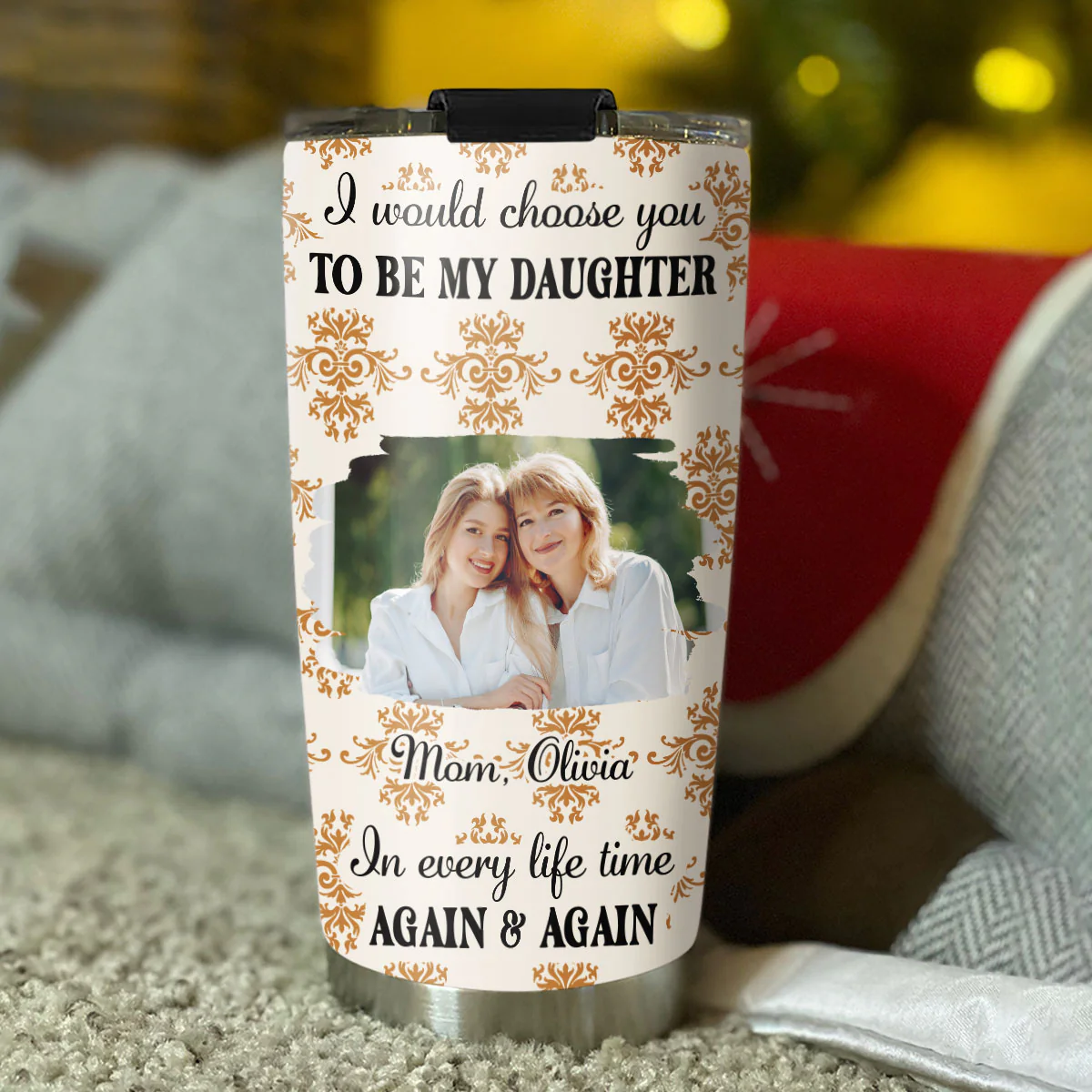 So Proud Of You My Daughter Photo - Personalized Custom Tumbler - Image 2