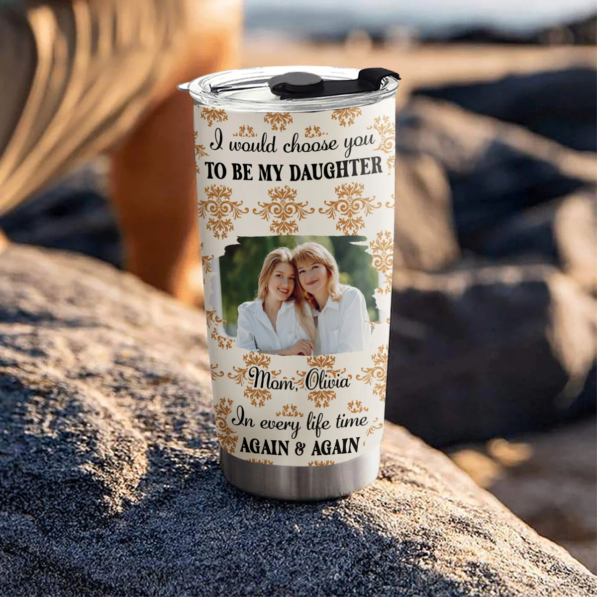 So Proud Of You My Daughter Photo - Personalized Custom Tumbler - Image 3
