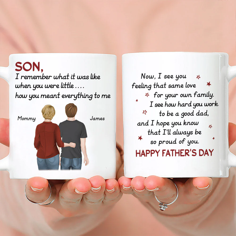 So Proud Of You Son - Personalized Custom Coffee Mug - Image 2