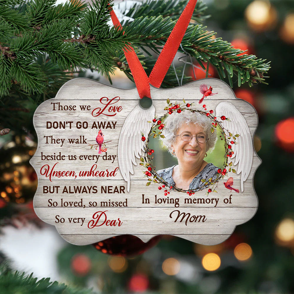 So Very Dear - Personalized Custom Photo Aluminum Ornament - Image 3