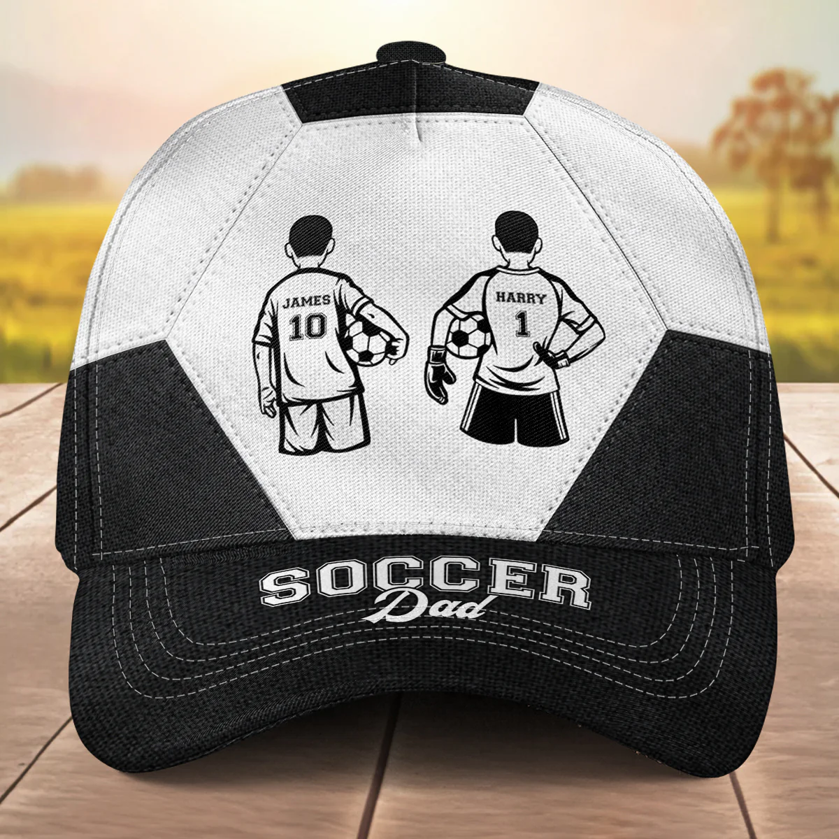 Soccer Dad Grandpa - Personalized Custom Classic Cap - Image 2