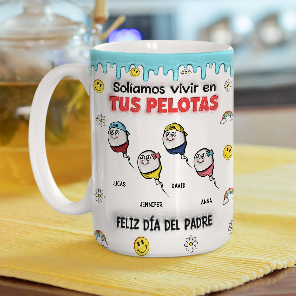 Solíamos Vivir En Tus Pelotas - Taza Personalizada con Efecto 3D Inflado - Image 8