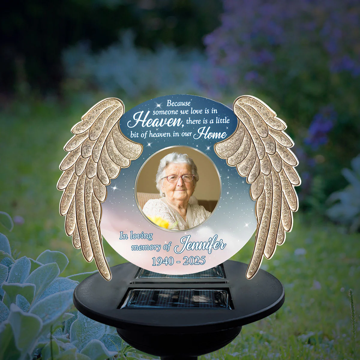 Some One We Love Is In Heaven - Personalized Custom Solar Light
