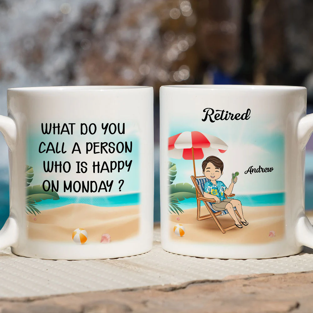 Someone Happy On Monday - Personalized Custom Coffee Mug - Image 3