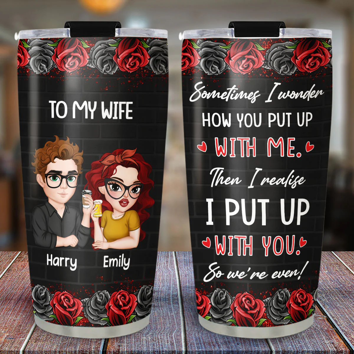 Sometimes I Wonder - Personalized Custom Tumbler - Image 5