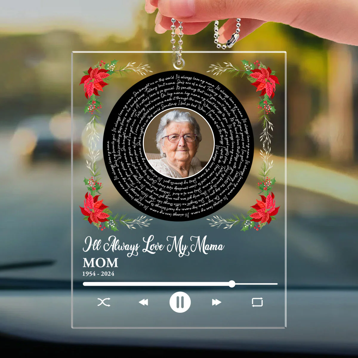 Somewhere Over The Rainbow - Personalized Custom Car Ornament - Image 4