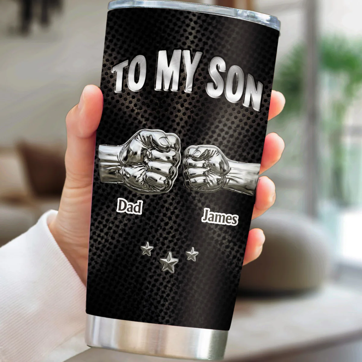 Son I Believe In You - Personalized Custom 3D Effect Tumbler - Image 3