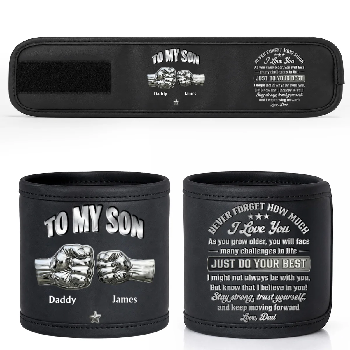 Son I Believe In You - Personalized Custom Magnetic Tool Wristband - Image 7