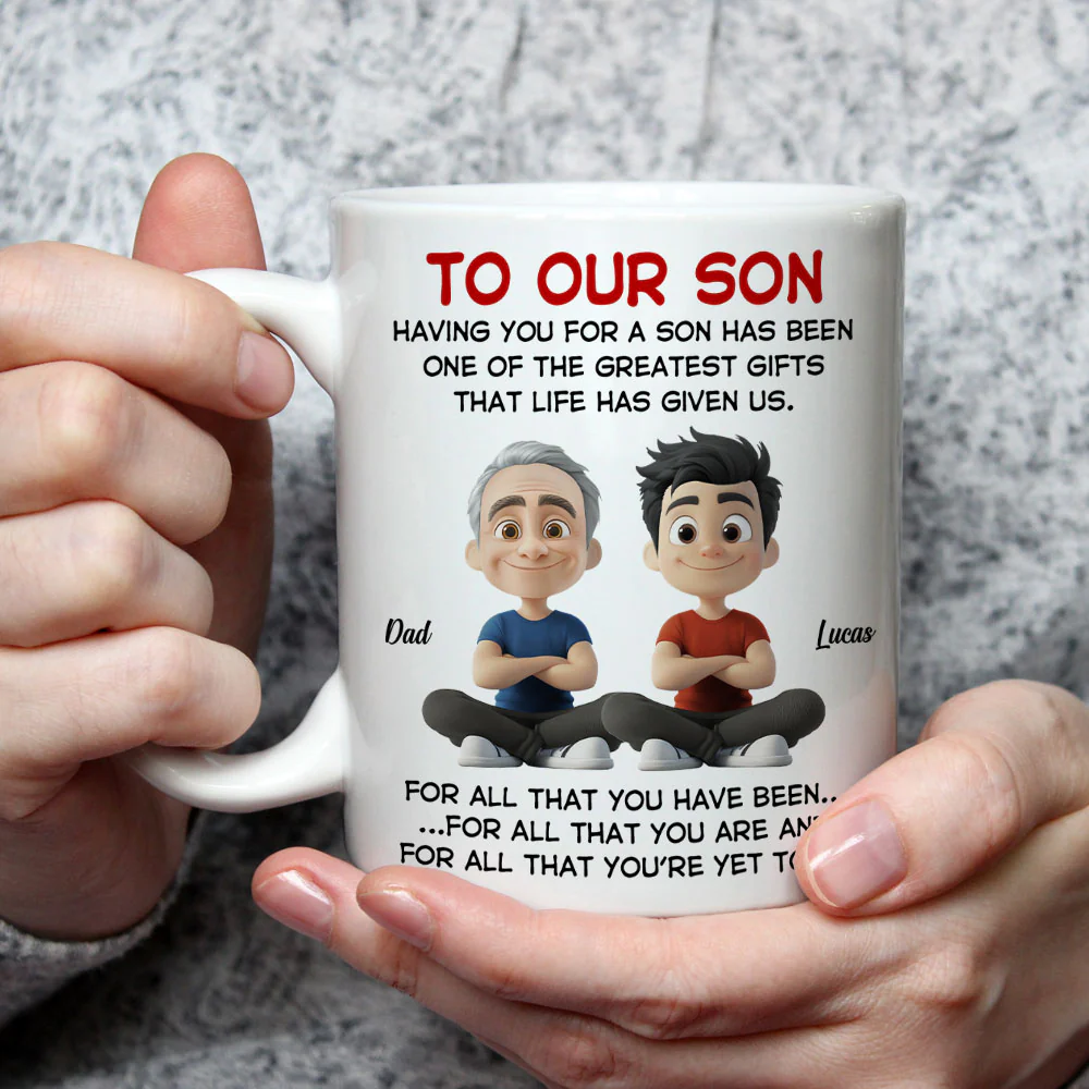 Son One Of The Greatest Gifts - Personalized Custom Coffee Mug - Image 2