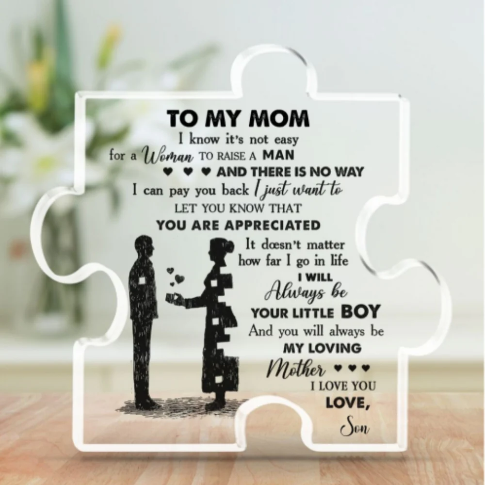 Son To Mom - Personalized Custom Acrylic Plaque - Image 5