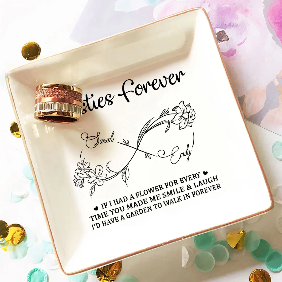 Soul Sister - Personalized Custom Jewelry Dish - Image 2