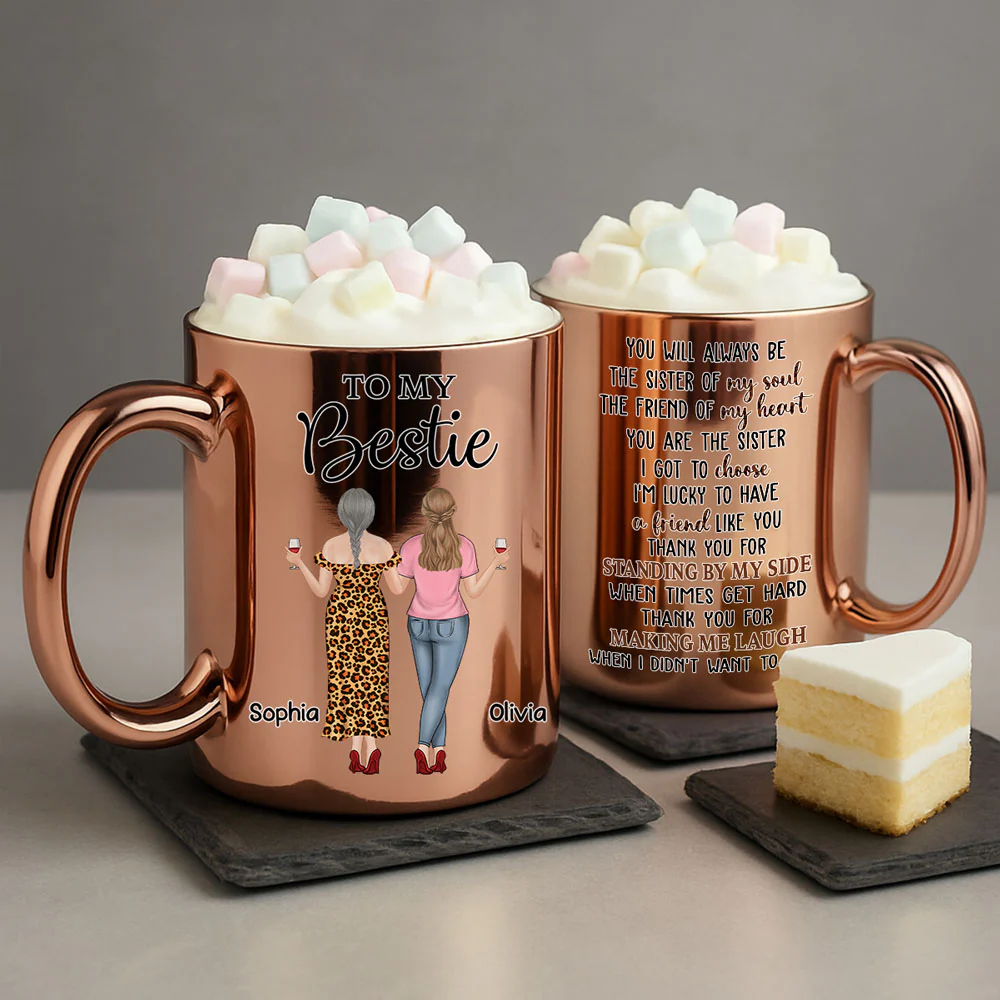 Soul Sister - Personalized Custom Metallic Mug - Image 4