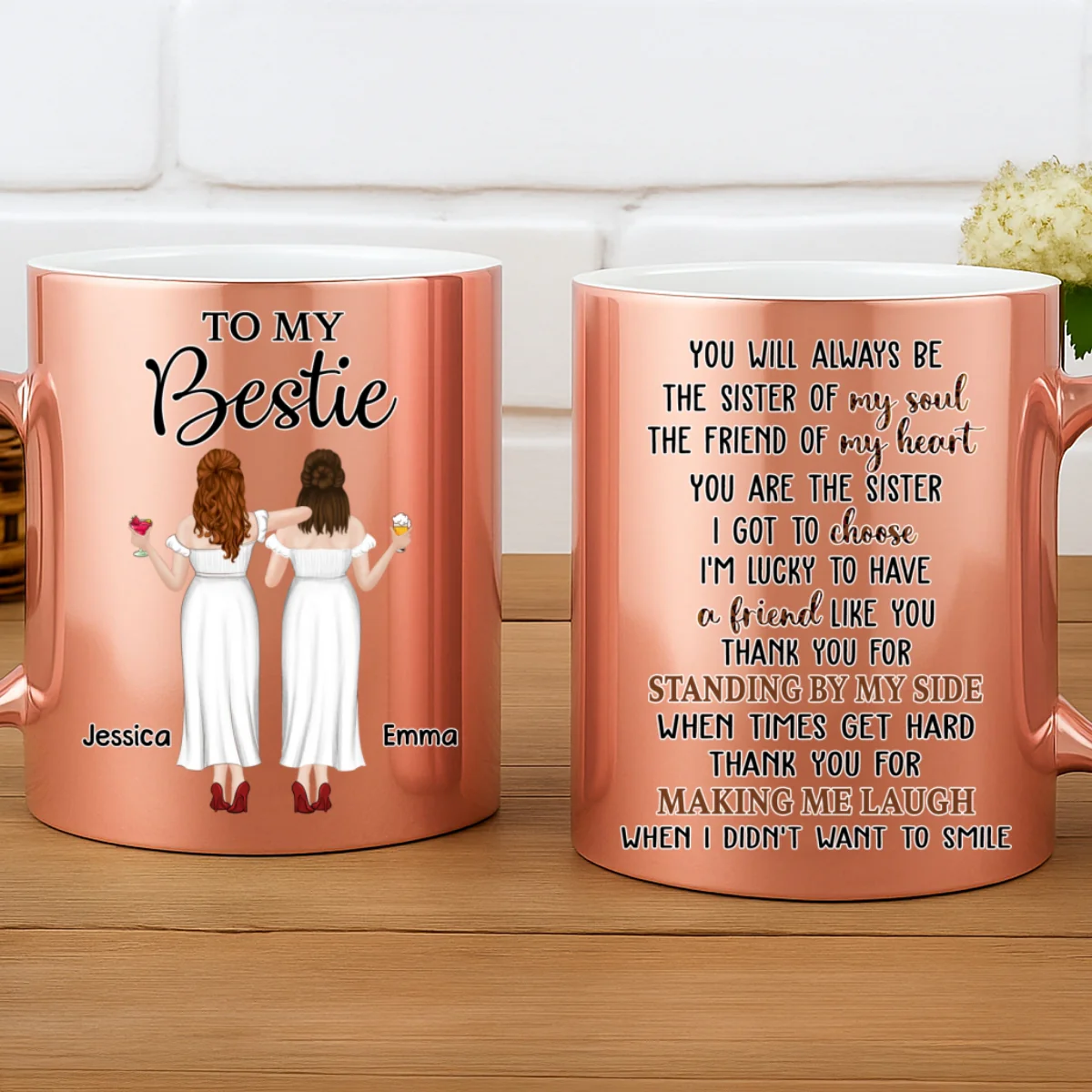Soul Sister - Personalized Custom Metallic Mug - Image 7
