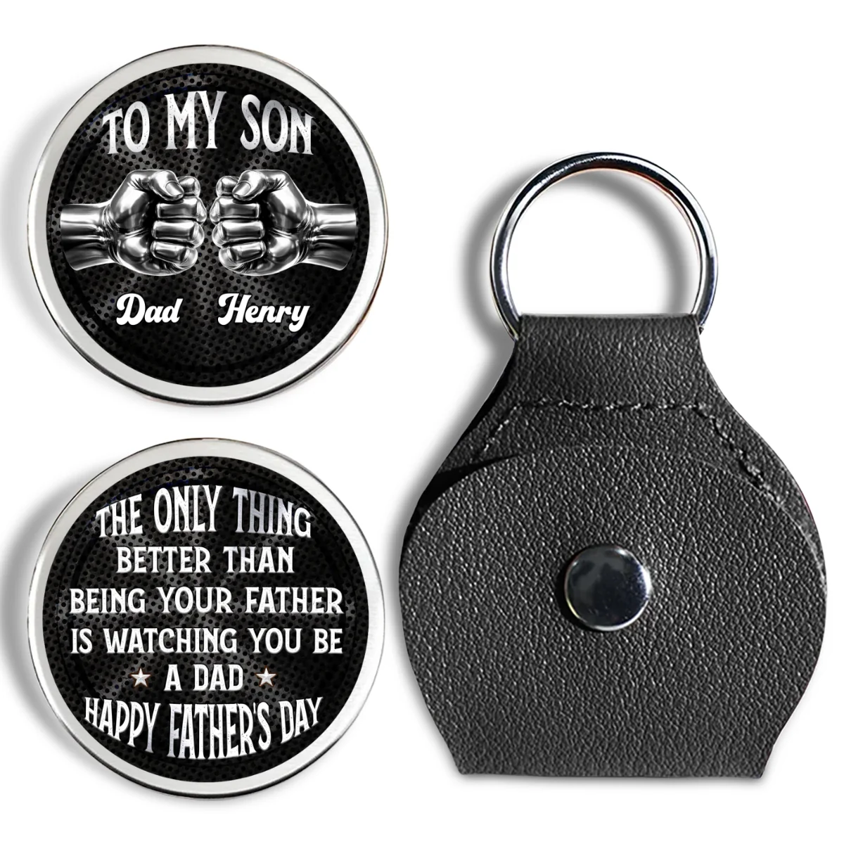 Soulmate Dad Best Friend - Personalized Custom Pocket Hug - Image 7