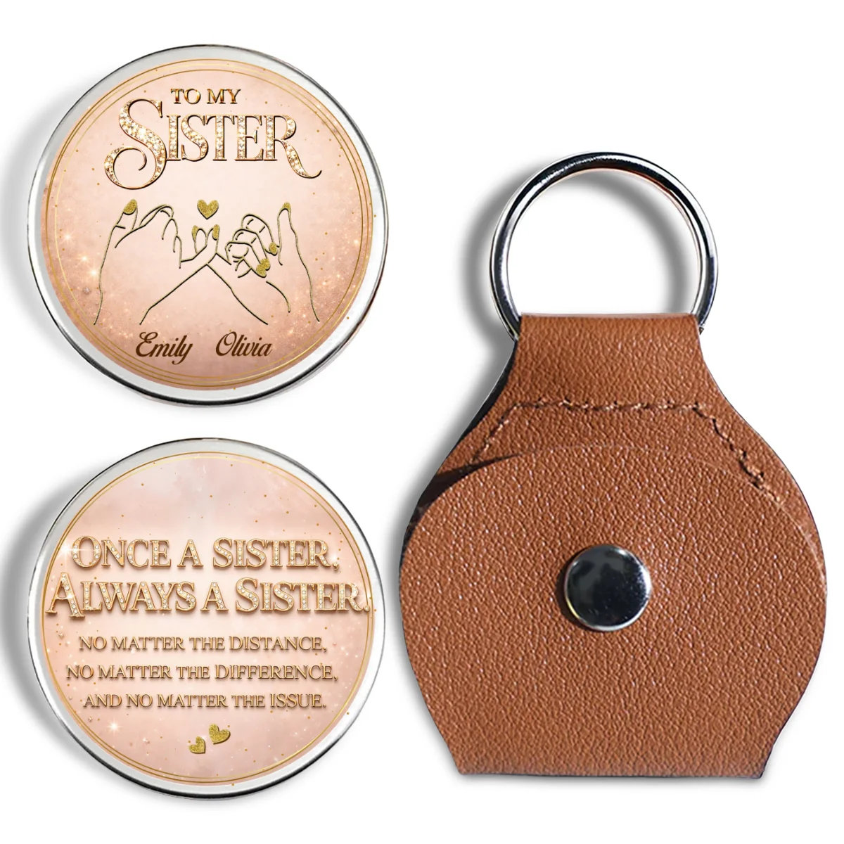 Soulmate Sister - Personalized Custom Pocket Hug - Image 6