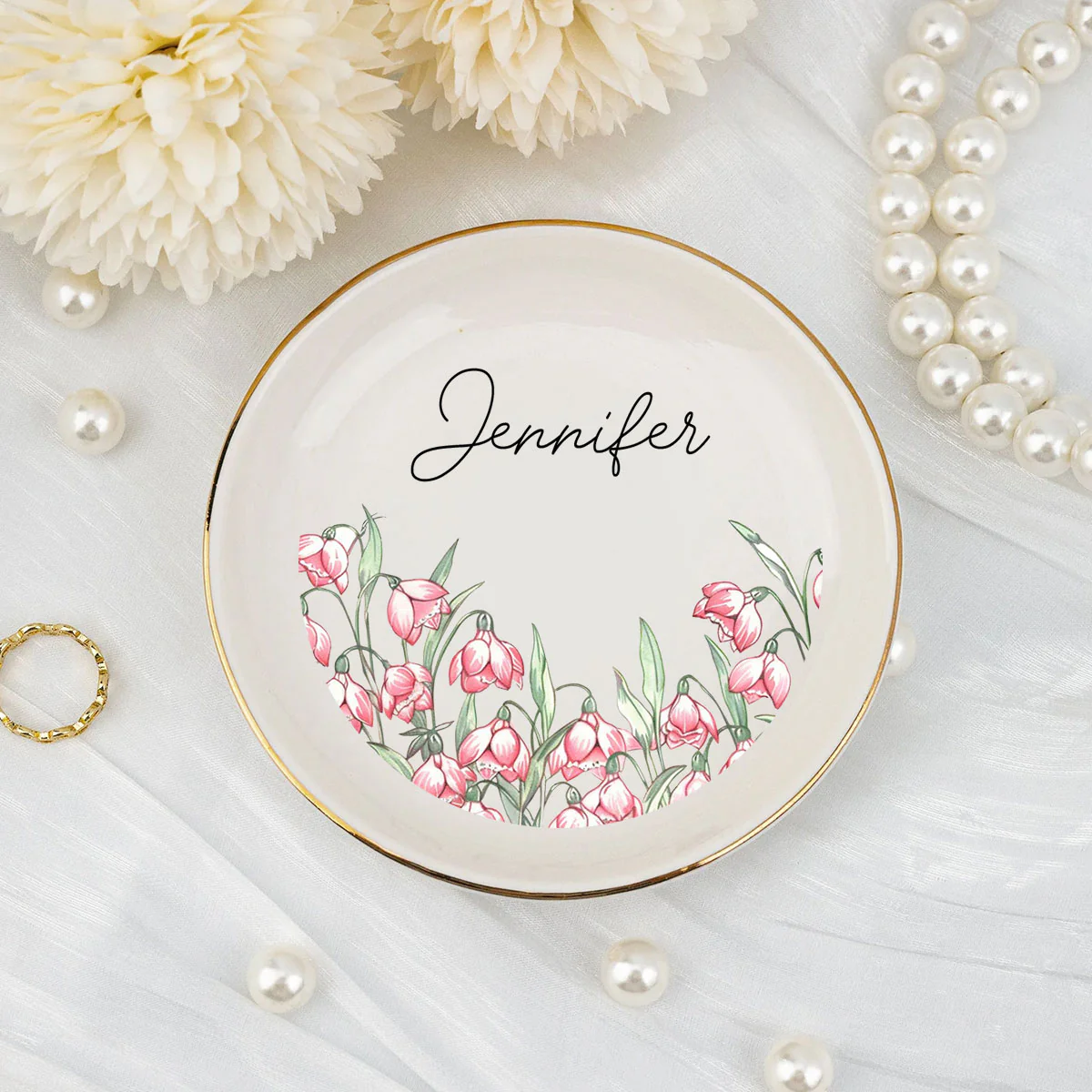 Soulmates For Life - Personalized Custom Jewelry Dish - Image 2