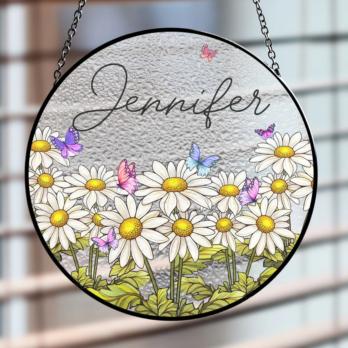Soulmates For Life - Personalized Custom Window Hanging Suncatcher - Image 2