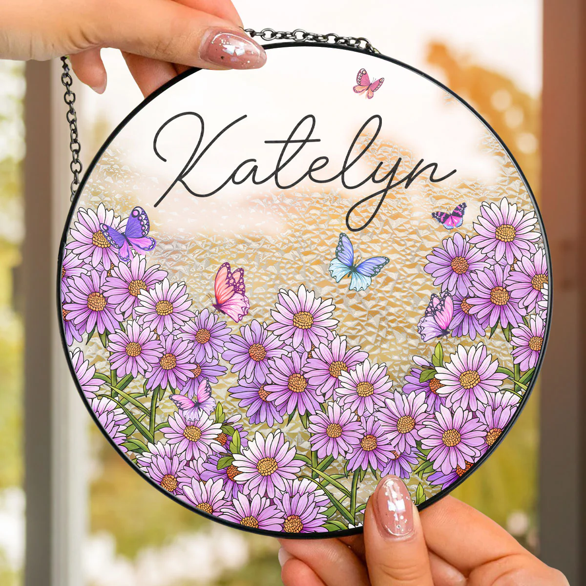 Soulmates For Life - Personalized Custom Window Hanging Suncatcher - Image 4