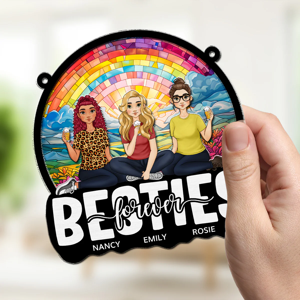 Soulmates - Personalized Custom Suncatcher - Image 2
