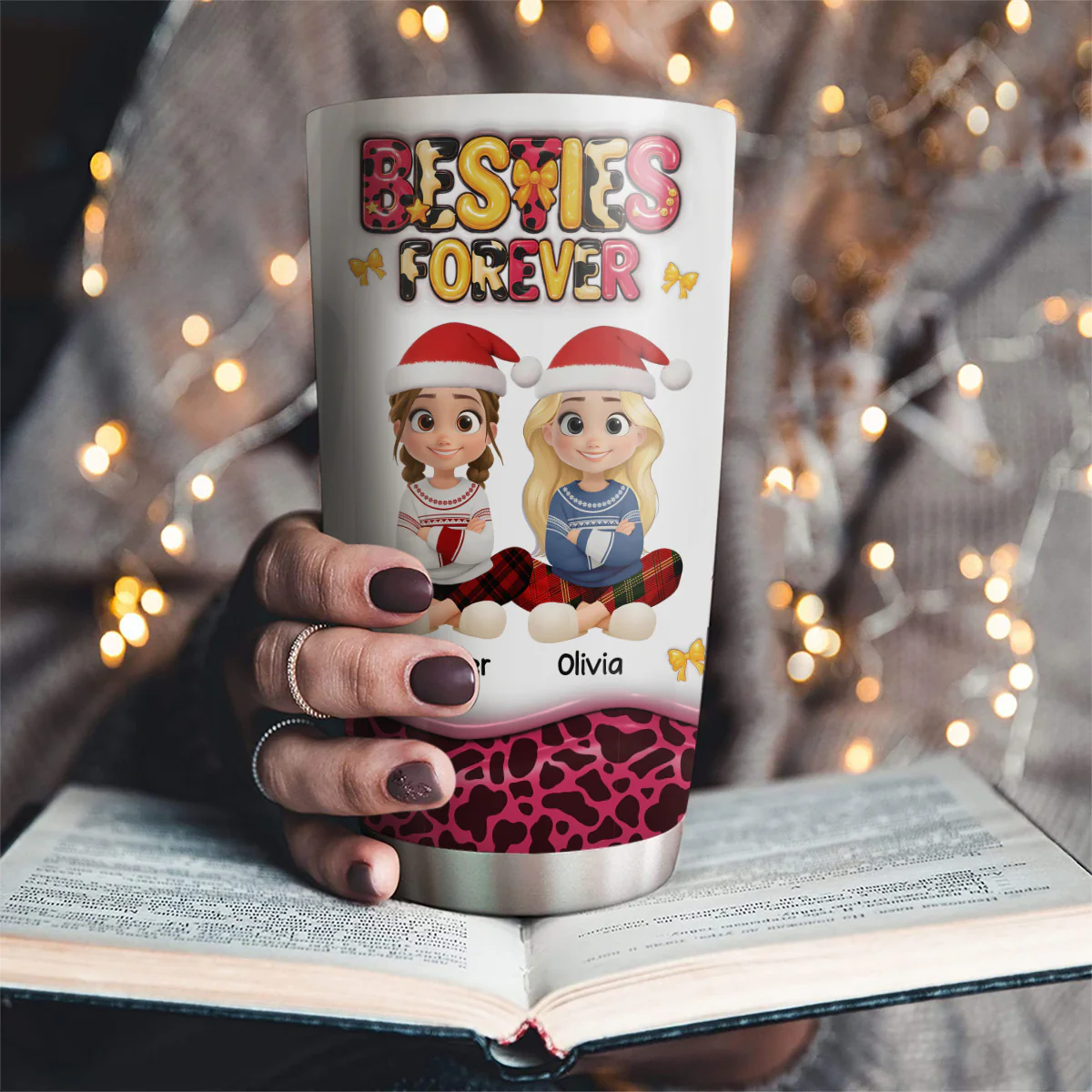Special Friends - Personalized Custom 3D Inflated Effect Tumbler - Image 2