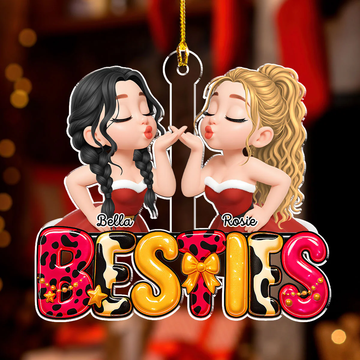 Special Friends - Personalized Custom Acrylic Ornament - Image 2