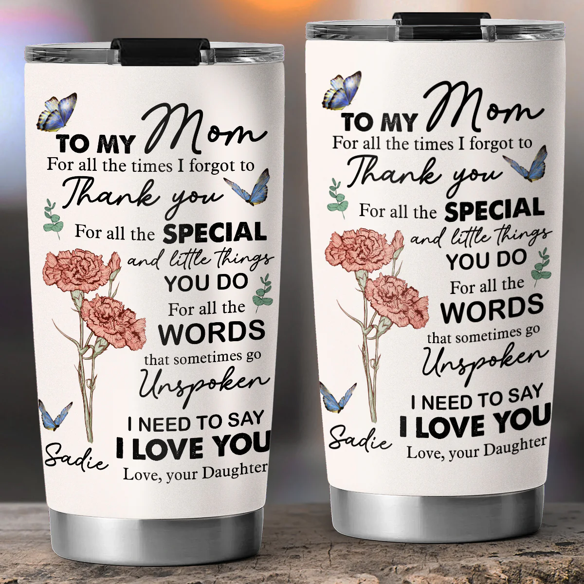 Special Mom Special Love - Personalized Custom Tumbler - Image 5