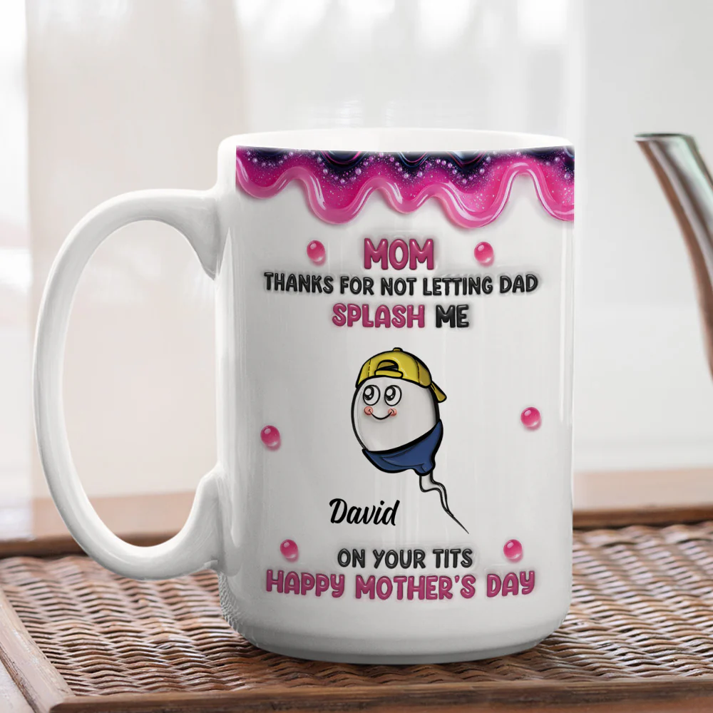 Splash Us  - Personalized Custom 3D Inflated Effect Mug - Image 3