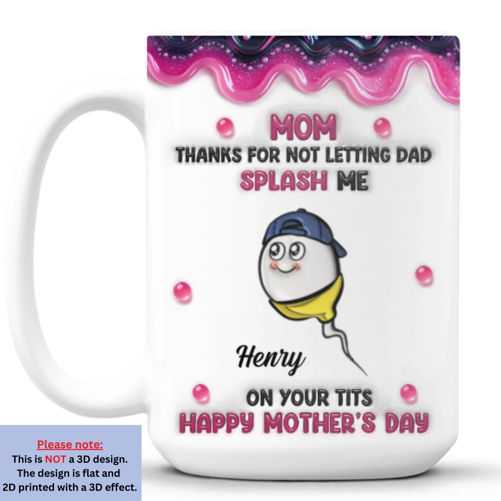 Splash Us  - Personalized Custom 3D Inflated Effect Mug - Image 7
