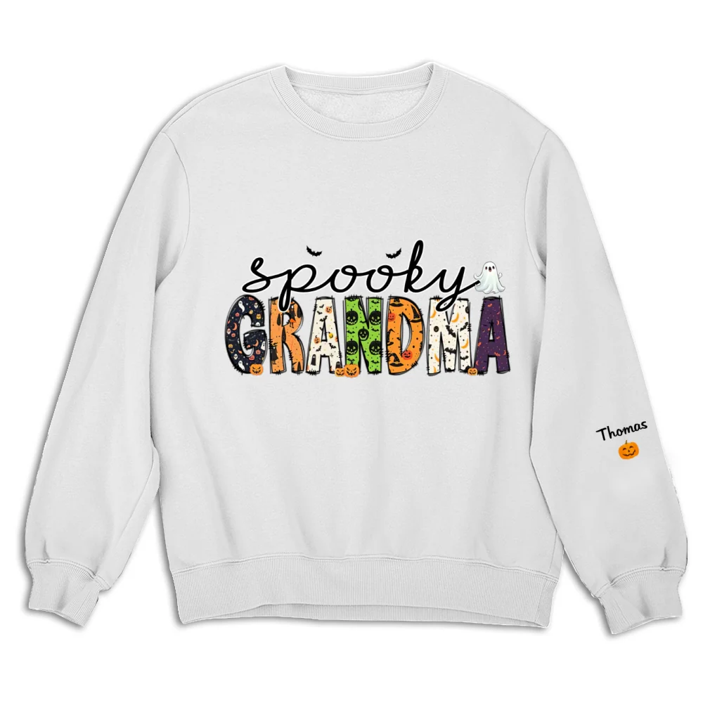 Spooky Grandma - Personalized Custom Sweatshirt - Image 6