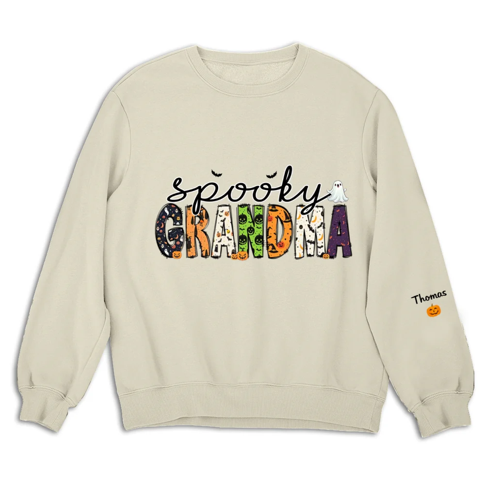 Spooky Grandma - Personalized Custom Sweatshirt - Image 9