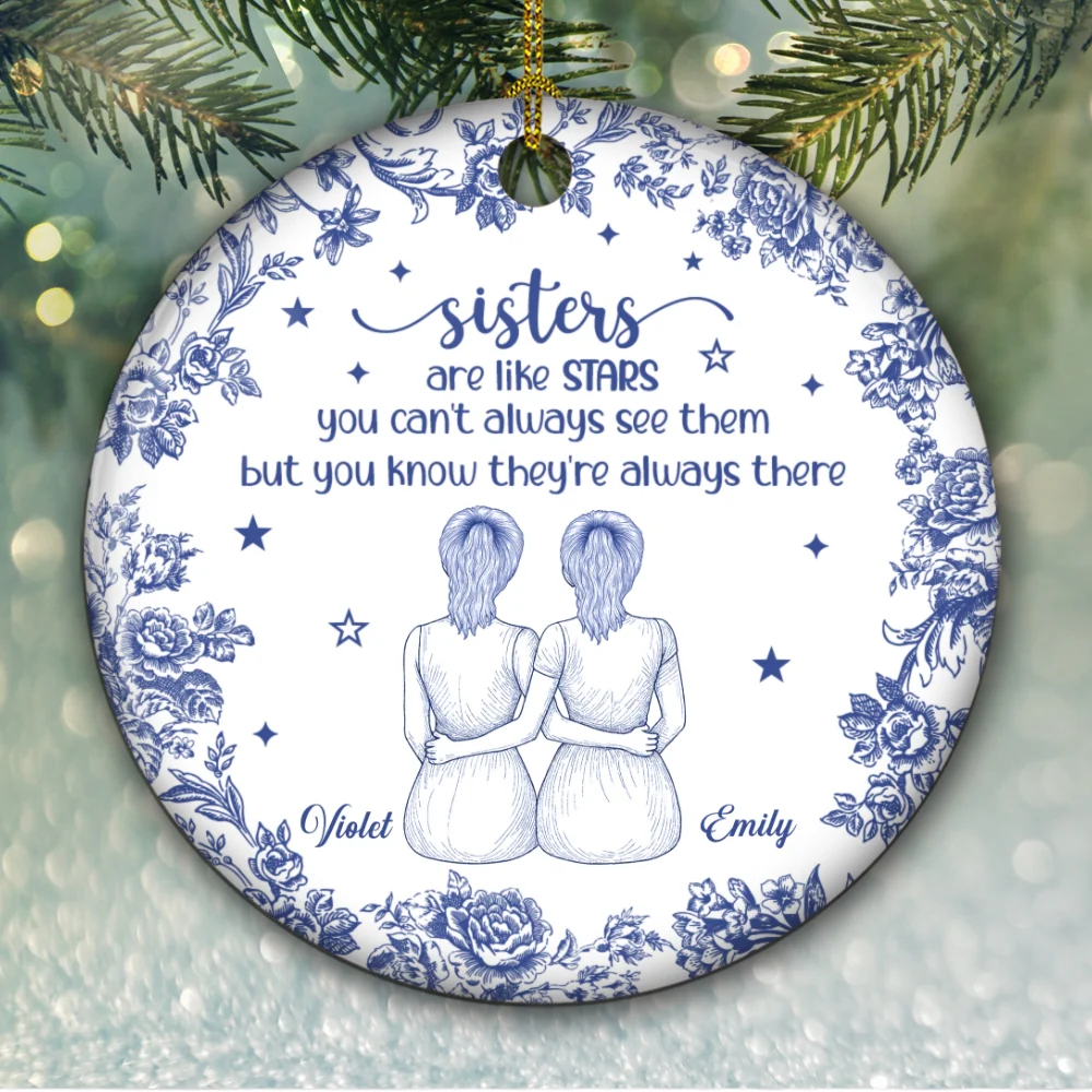 Starlight Blue - Personalized Custom Ceramic Ornament - Image 5