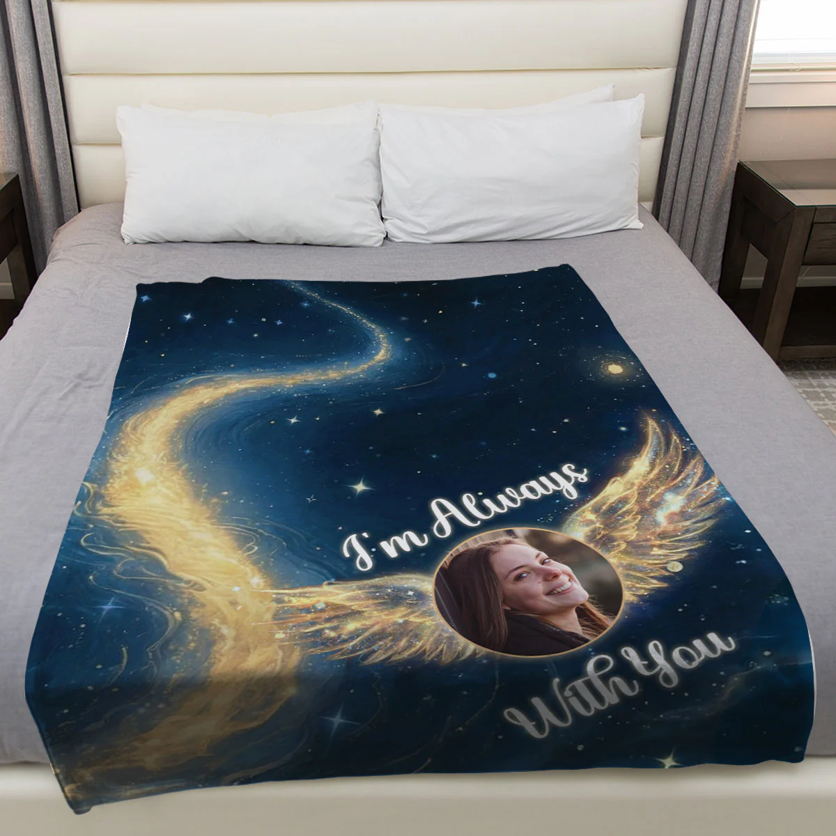 Starry Nights - Personalized Custom Fleece Blanket - Image 3