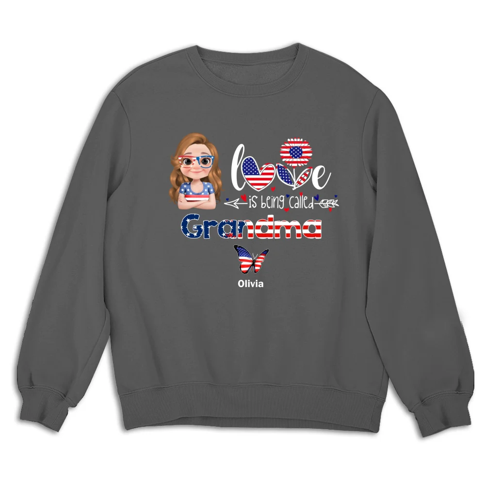 Stars And Stripes Grandma Love - Personalized Custom Shirt - Image 13