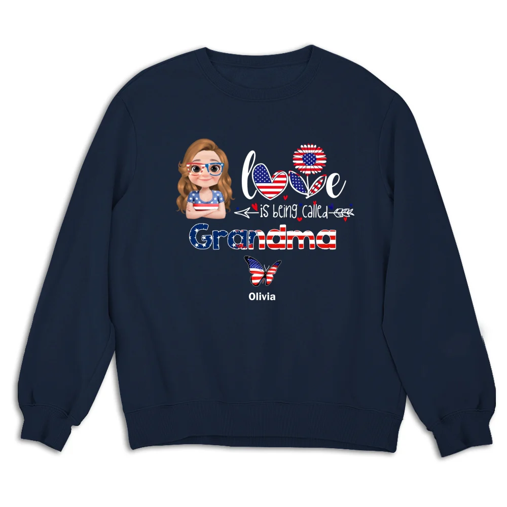 Stars And Stripes Grandma Love - Personalized Custom Shirt - Image 14