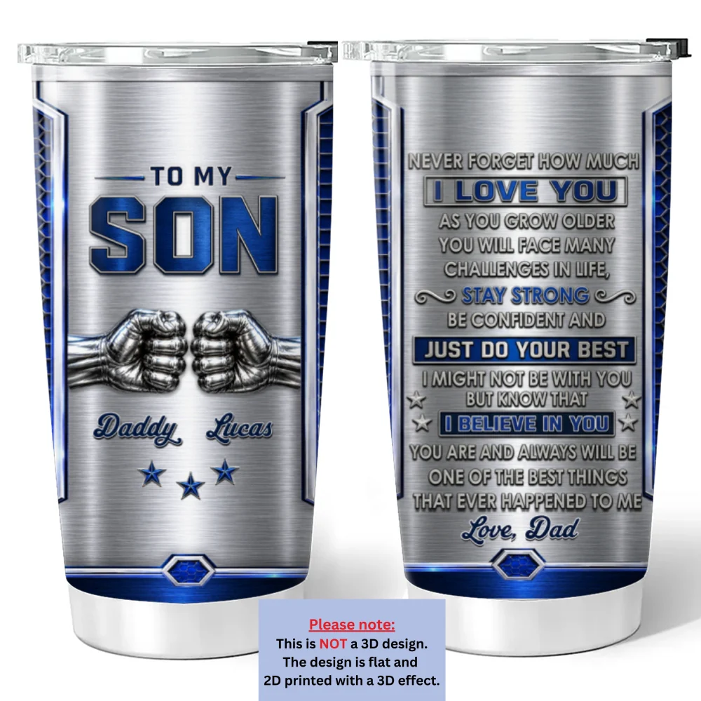 Stay Strong - Personalized Custom 3D Effect Tumbler - Image 6