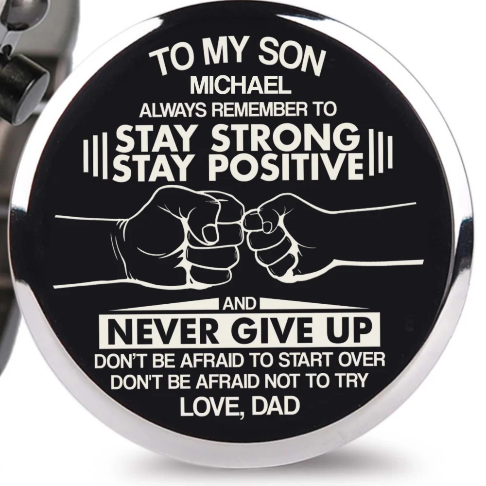 Stay Strong Stay Positive - Personalized Engraved Wooden Watches GQ026 - Image 6