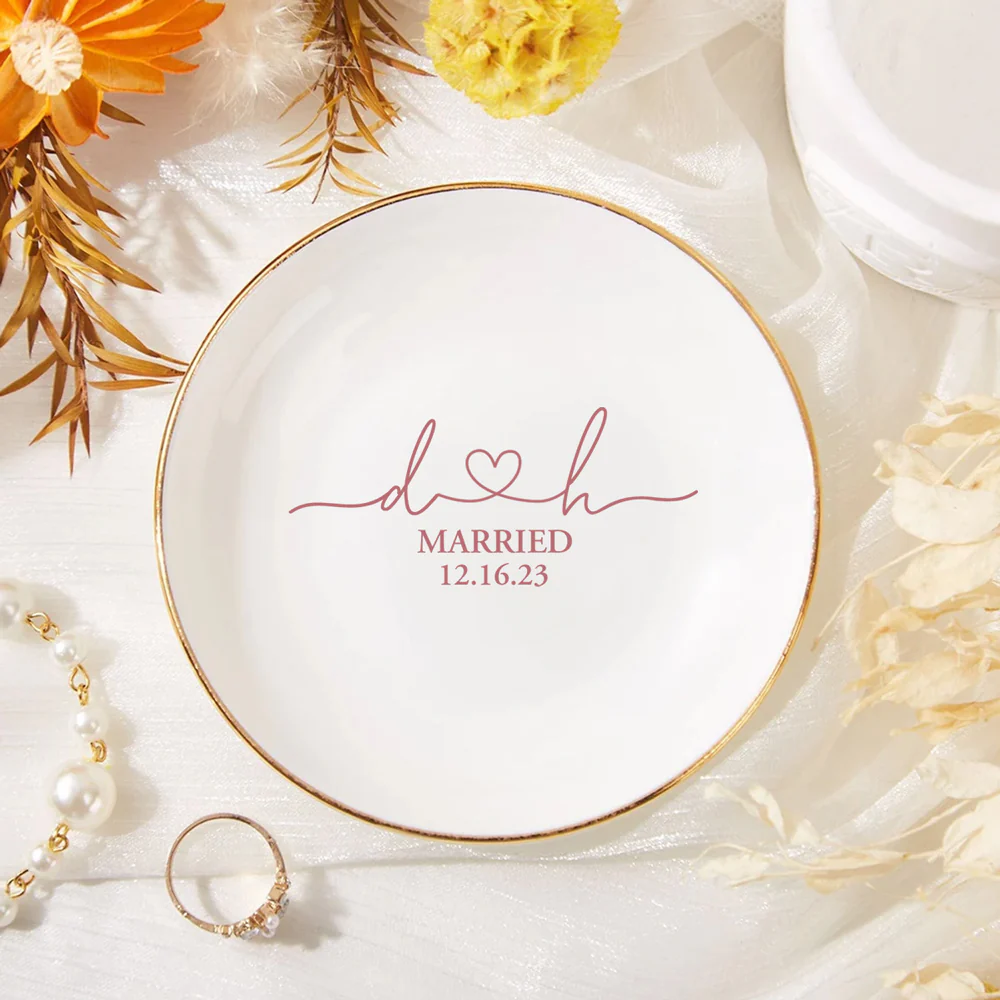 Still feels like we just got married - Personalized Custom Jewelry Dish - Image 3