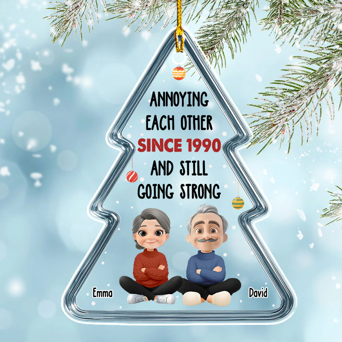 Still Going Strong - Personalized Custom Acrylic Ornament - Image 2