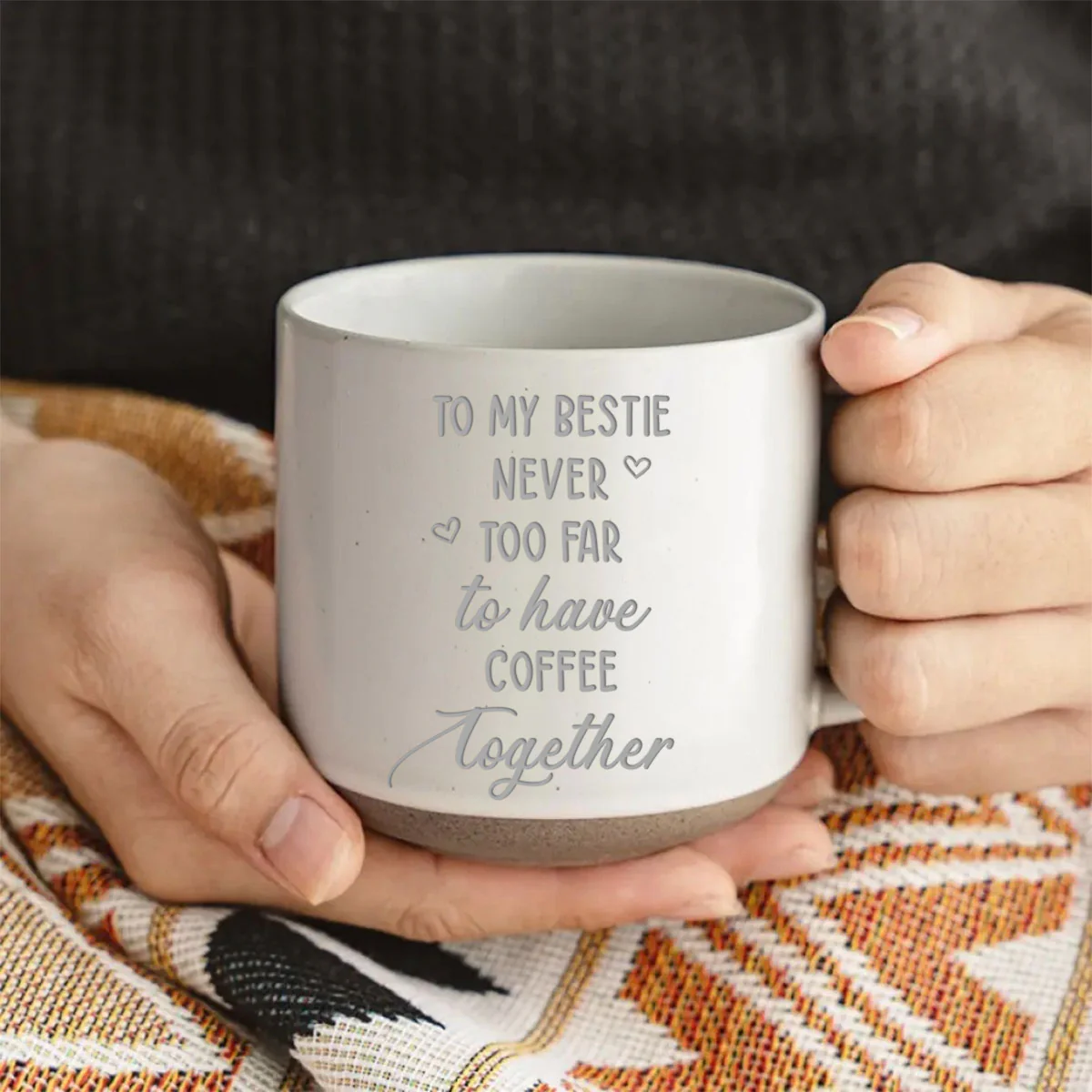 Still Having Coffee Together - Personalized Custom Engraved Pottery Mug - Image 3